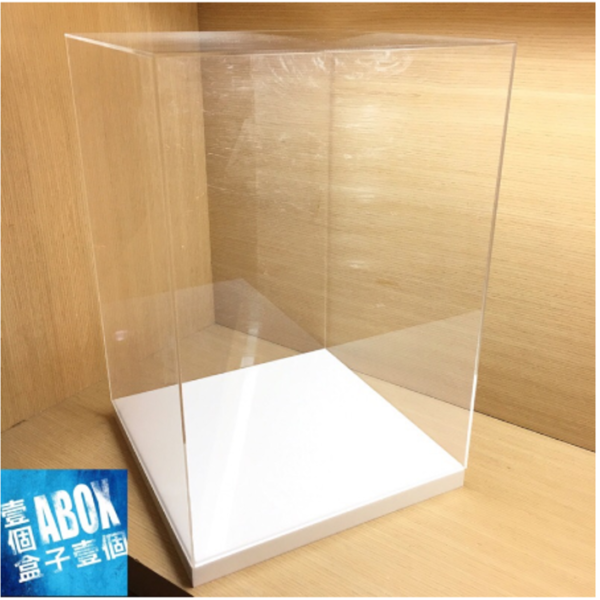 高透光壓克力12吋人偶罩式展示盒(內25x25x35)1