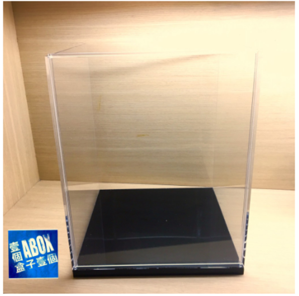 高透光壓克力防塵滑門展示盒(內25x25x30)1