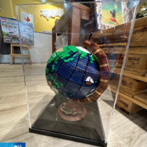 壓克力LEGO 21332 地球儀 The Globe 16 12寸12吋人偶 罩式公仔展示盒2